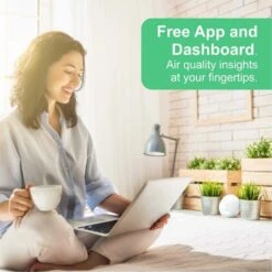 Airthings Wave Mini: Advanced Indoor Air Quality Monitor For Healthier Living -Home Electronics Store health 5