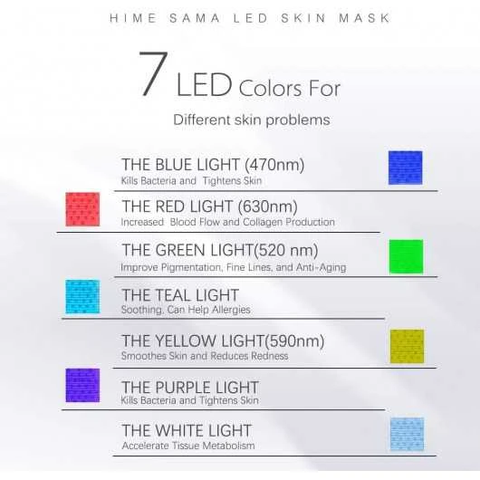 Unlock Radiant Skin: HIME SAMA Pro 7 Color LED Mask For Face & Neck 8 Unlock Radiant Skin: HIME SAMA Pro 7 Color LED Mask For Face & Neck - Image 6