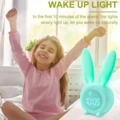 Dreamy Nights: Homealexa Rabbit Night Light With Touch & Remote Control 12 Dreamy Nights: Homealexa Rabbit Night Light With Touch & Remote Control -Home Electronics Store homealexa alarm clock the light alarm clock 2