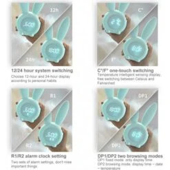 Dreamy Nights: Homealexa Rabbit Night Light With Touch & Remote Control 13 Dreamy Nights: Homealexa Rabbit Night Light With Touch & Remote Control -Home Electronics Store homealexa alarm clock the light alarm clock 3