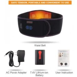 Heating Pad For Back Pain Relief With Massage - Customizable Heat & Vibration Settings