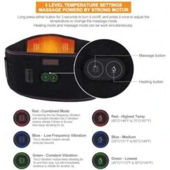 Heating Pad For Back Pain Relief With Massage - Customizable Heat & Vibration Settings -Home Electronics Store hunt heat the pain relief belt 1 6