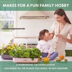 Grow Fresh Herbs All Year Round With Full-Spectrum Hydroponic Garden – Perfect For Kitchens & Indoors -Home Electronics Store hydroponics growing system lyko 12 pods indoor garden with 36w 80 led grow lights automatic timer pump adjustable height up 11