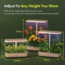 Grow Fresh Herbs All Year Round With Full-Spectrum Hydroponic Garden – Perfect For Kitchens & Indoors -Home Electronics Store hydroponics growing system lyko 12 pods indoor garden with 36w 80 led grow lights automatic timer pump adjustable height up 2