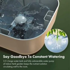 Grow Fresh Herbs All Year Round With Full-Spectrum Hydroponic Garden – Perfect For Kitchens & Indoors -Home Electronics Store hydroponics growing system lyko 12 pods indoor garden with 36w 80 led grow lights automatic timer pump adjustable height up 3