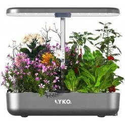 Grow Fresh Herbs All Year Round With Full-Spectrum Hydroponic Garden – Perfect For Kitchens & Indoors -Home Electronics Store hydroponics growing system lyko 12 pods indoor garden with 36w 80 led grow lights automatic timer pump adjustable height up 6