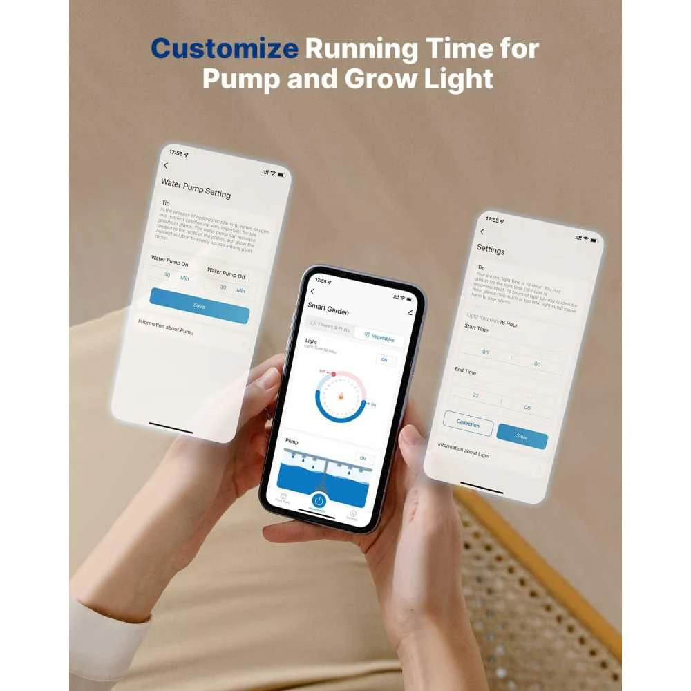 IDOO Hydroponic Garden With 12 Pods, Built-in Fan, LED Light, And 4.5L Tank For Indoor Herbs And Vegetables 7 IDOO Hydroponic Garden With 12 Pods, Built-in Fan, LED Light, And 4.5L Tank For Indoor Herbs And Vegetables - Image 5