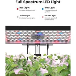 IDOO Hydroponic Garden With 12 Pods, WiFi Control, LED Light And 6.5L Water Tank, Perfect For Indoor Herbs, Veggies, And Flowers -Home Electronics Store idoo hydroponic garden with 12 pods wifi control led light and 65l water tank perfect for indoor herbs veggies and flowers 3