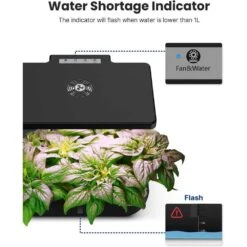 IDOO Hydroponic Garden With 12 Pods, WiFi Control, LED Light And 6.5L Water Tank, Perfect For Indoor Herbs, Veggies, And Flowers -Home Electronics Store idoo hydroponic garden with 12 pods wifi control led light and 65l water tank perfect for indoor herbs veggies and flowers 4