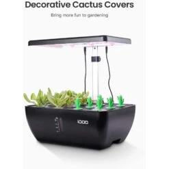 IDOO Hydroponic Garden With 12 Pods, WiFi Control, LED Light And 6.5L Water Tank, Perfect For Indoor Herbs, Veggies, And Flowers -Home Electronics Store idoo hydroponic garden with 12 pods wifi control led light and 65l water tank perfect for indoor herbs veggies and flowers 6