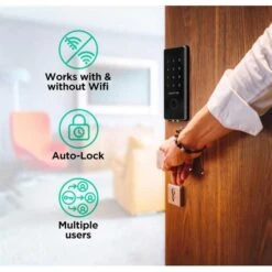Secure Your Home Effortlessly With Igloohome Deadbolt 2S: Keyless Smart Lock With Remote Access & Time-Sensitive PIN Codes -Home Electronics Store igloohome smart deadbolt 2s keyless digital wi fi enabled lock for secure remote access 3