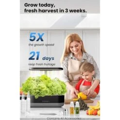 Inbloom 12 Pods Hydroponic Growing System Kit Easy Indoor Herb Garden With Adjustable Light & Automatic Water Pump 15 Inbloom 12 Pods Hydroponic Growing System Kit Easy Indoor Herb Garden With Adjustable Light & Automatic Water Pump -Home Electronics Store inbloom 12 pods hydroponic growing system kit 3