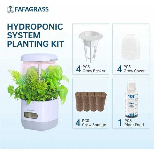 FAFAGRASS Hydroponics Growing System: Indoor Garden With Adjustable Full-Spectrum LED Light 8 FAFAGRASS Hydroponics Growing System: Indoor Garden With Adjustable Full-Spectrum LED Light - Image 6
