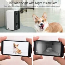 Iseebiz Pet Cam: Interactive Treat Dispenser & Surveillance -Home Electronics Store iseebiz pet cam the distributor camera 1
