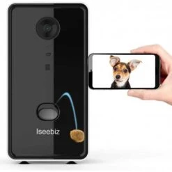 Iseebiz Pet Cam: Interactive Treat Dispenser & Surveillance -Home Electronics Store iseebiz pet cam the distributor camera 4