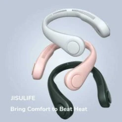 JISULIFE Portable Neck Fan: Stay Cool Everywhere You Go -Home Electronics Store jisulife the portable neck fan 1 3