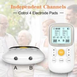 JUMPER Dual Channel TENS Machine: Pain Relief With 5 Massage Modes & Automatic Shutdown -Home Electronics Store jumper es200 the tens machine 6