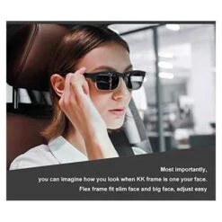 KENTKING Bluetooth Sunglasses: Hands-Free Calling, Open-Ear Audio, UV400 Protection, And Polarized Lenses For Active Lifestyles -Home Electronics Store kentking a pair of audio glasses 1 2