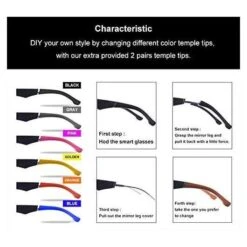 KENTKING Bluetooth Sunglasses: Hands-Free Calling, Open-Ear Audio, UV400 Protection, And Polarized Lenses For Active Lifestyles -Home Electronics Store kentking a pair of audio glasses 1 3