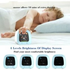Kids Alarm Clock - Sleep Trainer, Night Light & Sound Machine, Perfect Gift -Home Electronics Store kids digital alarm clock milenge 3