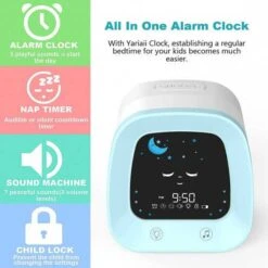 Kids Alarm Clock - Sleep Trainer, Night Light & Sound Machine, Perfect Gift -Home Electronics Store kids digital alarm clock milenge 5