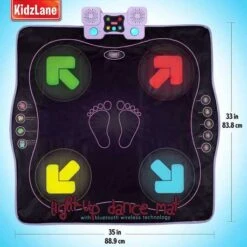 Kidzlane Step 'N' Dance Mat: Wireless Fun With Lights & Music For Kids -Home Electronics Store kidzlane dance mat the square dance mat 1 4