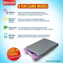 Kidzlane Step 'N' Dance Mat: Wireless Fun With Lights & Music For Kids -Home Electronics Store kidzlane dance mat the square dance mat 1 5