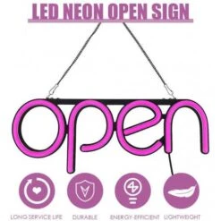 Dynamic LED Open Sign For Businesses: Energy-Efficient & Durable Light Display