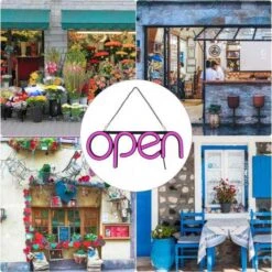 Dynamic LED Open Sign For Businesses: Energy-Efficient & Durable Light Display -Home Electronics Store kktect the illuminated sign open 4