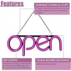 Dynamic LED Open Sign For Businesses: Energy-Efficient & Durable Light Display -Home Electronics Store kktect the illuminated sign open 5