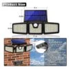 Bright 800LM Solar Security Lights - 270° Wide Angle Illumination With Motion Sensor -Home Electronics Store kolyes foldable solar lights