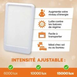 Boost Your Mood: 15,000 Lux Light Therapy Lamp For Wellness And Energy -Home Electronics Store lampe de luminotherapie 10000 lux restez en forme en toute saison lampe lumiere du jour a spectre complet ameliore 6