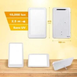 Boost Your Mood: 15,000 Lux Light Therapy Lamp For Wellness And Energy -Home Electronics Store lampe de luminotherapie 10000 lux restez en forme en toute saison lampe lumiere du jour a spectre complet ameliore 9