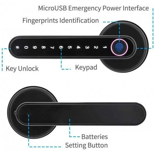 Unlock Convenience: Laxre Smart Fingerprint Door Lock With Bluetooth 5 Unlock Convenience: Laxre Smart Fingerprint Door Lock With Bluetooth - Image 3
