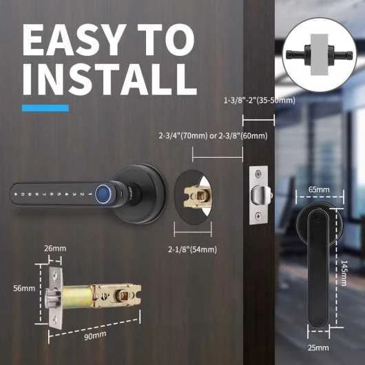 Unlock Convenience: Laxre Smart Fingerprint Door Lock With Bluetooth 6 Unlock Convenience: Laxre Smart Fingerprint Door Lock With Bluetooth - Image 4