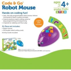 Learning Resources Code & Go Robot Mouse: Interactive STEM Coding Toy For Kids 11 Learning Resources Code & Go Robot Mouse: Interactive STEM Coding Toy For Kids -Home Electronics Store learning resources code go robot mouse interactive stem coding toy for kids 3