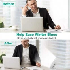 Adjustable Brightness Therapy Light: Boost Your Mood With Rotatable 10,000 Lux Lamp -Home Electronics Store light therapy lamp 3