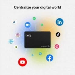 Revolutionize Your Networking With Linq Digital Business Card - Smart NFC And QR Technology For Instant Connections -Home Electronics Store linq digital business card classic white 2