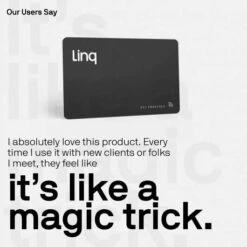 Revolutionize Your Networking With Linq Digital Business Card - Smart NFC And QR Technology For Instant Connections -Home Electronics Store linq digital business card classic white 3