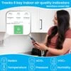 Lüft Indoor Air Quality Monitor - Accurate Radon, VOC, And CO2 Detection With WiFi, Easy Setup, And Mobile App Integration -Home Electronics Store luft indoor air quality monitor accurate radon voc and co2 detection with wifi easy setup and mobile app integration