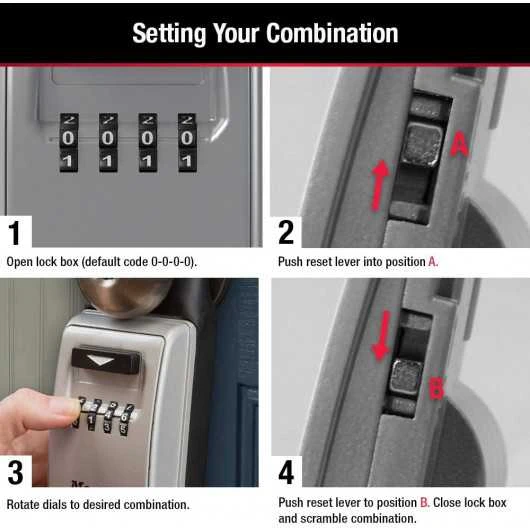Master Lock 5420D: Secure Combination Key Lock Box With Adjustable Shackle 9 Master Lock 5420D: Secure Combination Key Lock Box With Adjustable Shackle - Image 7
