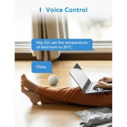 Meross WiFi Thermostat: 16A Smart Controller For Electric Floor Heating, HomeKit & Alexa Compatible, LED Touch, Voice Control -Home Electronics Store meross wifi thermostat 16a smart controller for electric floor heating homekit alexa compatible led touch voice control 4