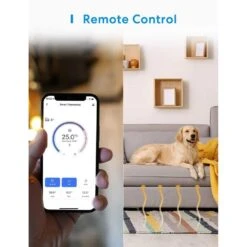 Meross WiFi Thermostat: 16A Smart Controller For Electric Floor Heating, HomeKit & Alexa Compatible, LED Touch, Voice Control -Home Electronics Store meross wifi thermostat 16a smart controller for electric floor heating homekit alexa compatible led touch voice control 5