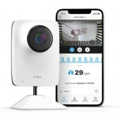 Miku Smart Baby Monitor - Contact-Free Breathing & Sleep Tracking, HD Video