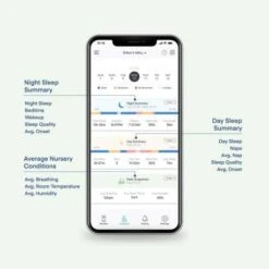 Miku Smart Baby Monitor - Contact-Free Breathing & Sleep Tracking, HD Video -Home Electronics Store miku smart baby monitor breathing movement monitor real time breathing sleep tracking 3