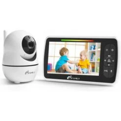 IFamily Baby Monitor - 5" Display, Two-Way Audio, Night Vision, Temperature Sensor