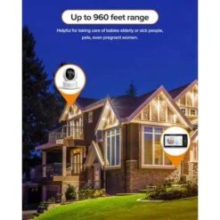 5" Video Baby Monitor - Pan-Tilt-Zoom, Night Vision, Temp Display, Two-Way Audio, 960ft Range -Home Electronics Store moniteur bebe moniteur video grand ecran 5 avec telecommande pan tilt zoom vision nocturne infrarouge affichage de la 7