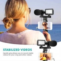 Elevate Your Vlogs: Movo Smartphone Stereo Mic With Wireless Remote -Home Electronics Store movo v7 the complete kit for vlogger 5
