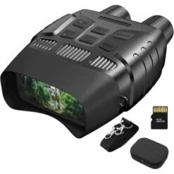 HEXEUM Night Vision Binoculars - 4X Zoom, Infrared, 1300ft Range, 32GB Memory Card