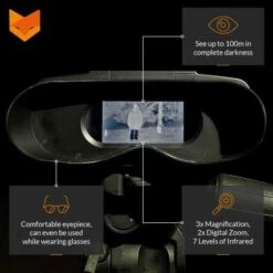 Nightfox 100V Digital Night Vision Goggles: See The Unseen, Day & Night -Home Electronics Store nightfox 100v for the best night vision 1 3